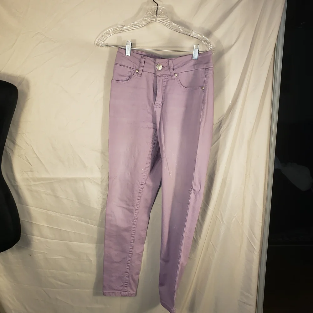 Seven7 Lilac Skinny Ankle Tummyless Denim Pants - 8 - Picture 2 of 9